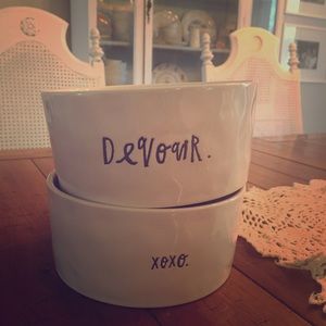 Brand new Rae Dunn dog bowls!